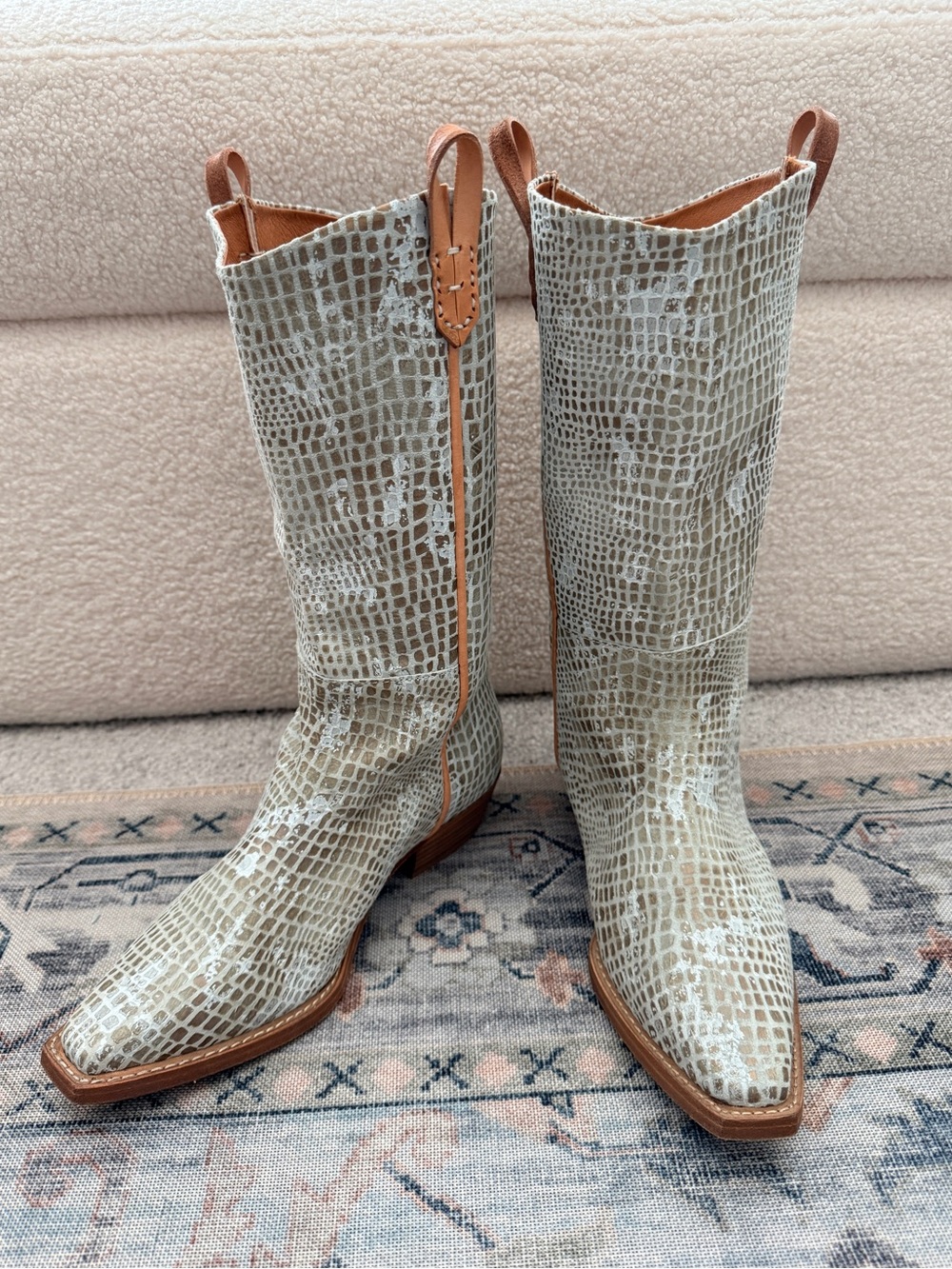 Free People - WE THE FREE Montage Tall White Croc Boot